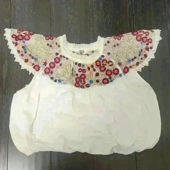 Free People Floral Bubble Top - Picture 1 of 3
